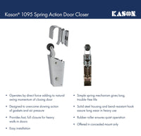 Kason 1095 Spring Action Door Closer, 11095000013 - 7DAY'S