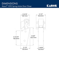 Kason 1095 Spring Action Door Closer, 11095000013 - 7DAY'S