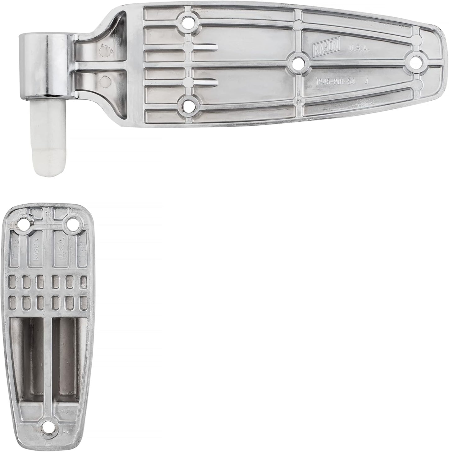 Kason 1245 Reversible Cam - Rise Hinge, 1 - 7/8 Inch Offset, Polished Chrome Finish, 11245000080 - 7DAY'S
