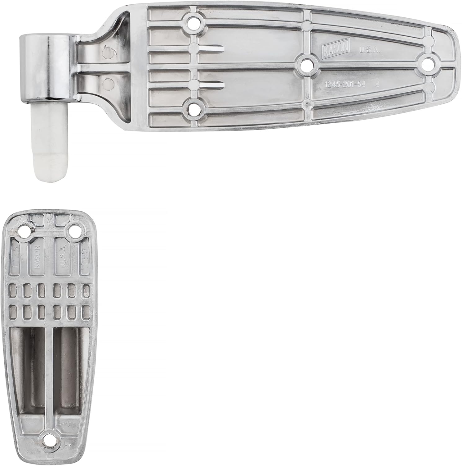 Kason 1245 Reversible Cam - Rise Hinge, 1 - 7/8 Inch Offset, Polished Chrome Finish, 11245000080 - 7DAY'S