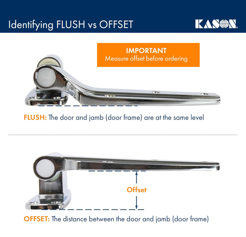 Kason 1245 Reversible Cam - Rise Hinge, Flush, 11245000028 - 7DAY'S