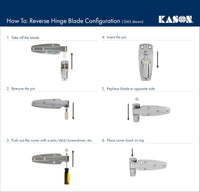 Kason 1248 Spring Assisted Hinge, 1 - 1/2 Inch Offset, 11248000022 - 7DAY'S