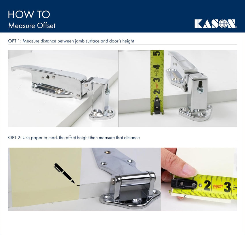 Kason 1248 Spring Assisted Hinge, 1 - 1/2 Inch Offset, 11248000022 - 7DAY'S