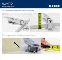 Kason 1248 Spring Assisted Hinge, 1 - 1/2 Inch Offset, 11248000022 - 7DAY'S