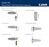 Kason 1248 Spring Assisted Hinge, 1 - 1/2 Inch Offset, 11248000022 - 7DAY'S