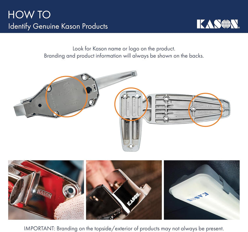 Kason 1248 Spring Assisted Hinge, Pack of 2, Flush Offset, 11248000004 - 7DAY'S