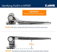 Kason 1248 Spring Assisted Hinge, Pack of 2, Flush Offset, 11248000004 - 7DAY'S