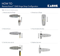 Kason 1248 Spring Assisted Hinge, Pack of 2, Flush Offset, 11248000004 - 7DAY'S