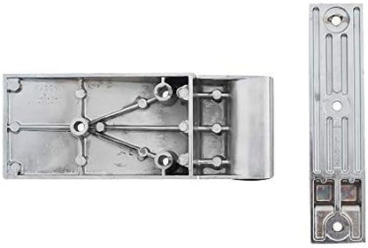 Kason 1256 - 000004 Hinge, Textured Brush Chrome - 7DAY'S