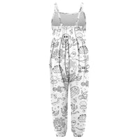Kid DIY Hand Painted Homewear Jumpsuit Sleeveless Romper Outfits Pants Clothes for Boy and Girl Can Play with and Wear - 7DAY'S