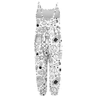 Kid DIY Hand Painted Homewear Jumpsuit Sleeveless Romper Outfits Pants Clothes for Boy and Girl Can Play with and Wear - 7DAY'S