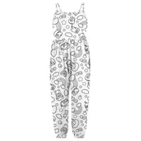 Kid DIY Hand Painted Homewear Jumpsuit Sleeveless Romper Outfits Pants Clothes for Boy and Girl Can Play with and Wear - 7DAY'S