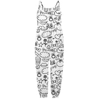 Kid DIY Hand Painted Homewear Jumpsuit Sleeveless Romper Outfits Pants Clothes for Boy and Girl Can Play with and Wear - 7DAY'S