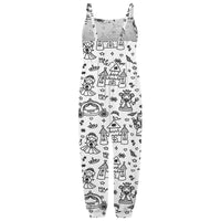 Kid DIY Hand Painted Homewear Jumpsuit Sleeveless Romper Outfits Pants Clothes for Boy and Girl Can Play with and Wear - 7DAY'S