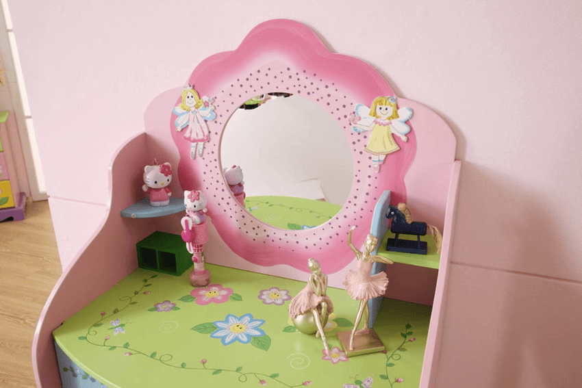 Kids Funnel Olivia the Fairy Girls Dressing Table with Chair - 7DAY'S