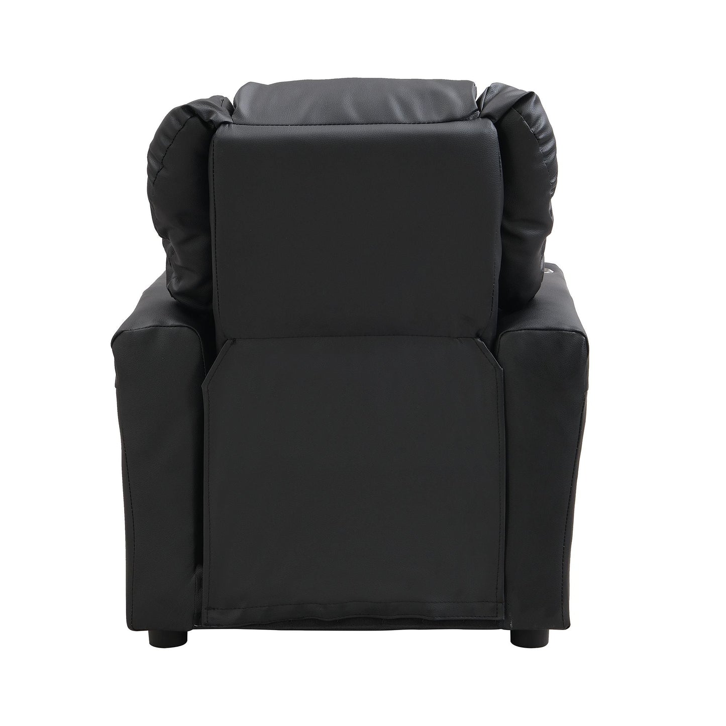Kids Recliner Chair, Kids Upholstered Couch with One Cup Holder, Footrest, Backrest, Toddlers PVC Recliner with Headrest and Footrest - 7DAY'S