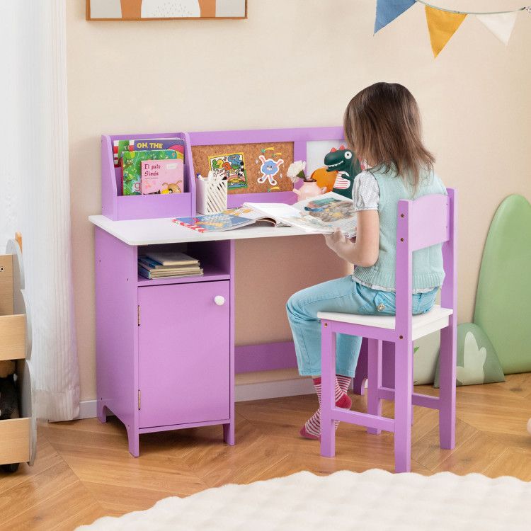 Kids Table and Chair Set for Arts, Crafts, Homework, Home School - 7DAY'S