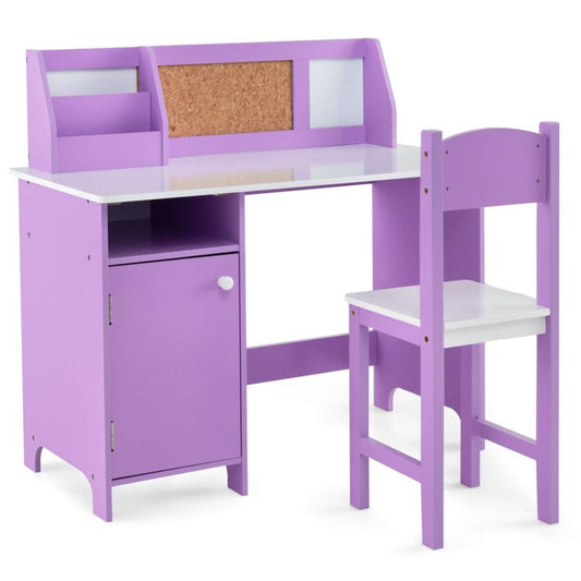 Kids Table and Chair Set for Arts, Crafts, Homework, Home School - 7DAY'S