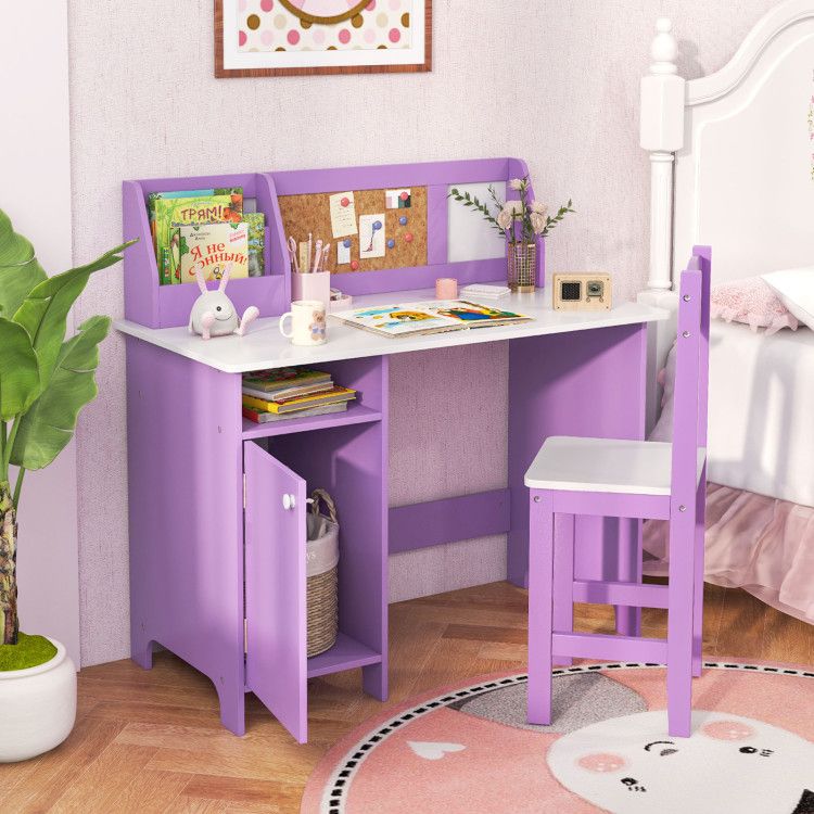 Kids Table and Chair Set for Arts, Crafts, Homework, Home School - 7DAY'S