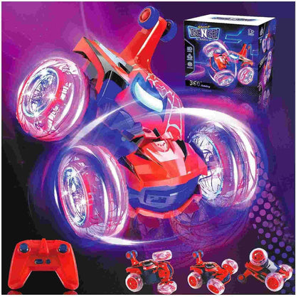 Kids Toys Spider RC Car for Boys 4 - 7 - Cool Spider Monster Remote Control Crawler Toy 360° Flip Fast Stunt & 4WD Light Up Wheel - Fun Boy Gift Idea for Birthday Chirstmas Stuff Age 3 4 5 6 7 8 - 7DAY'S