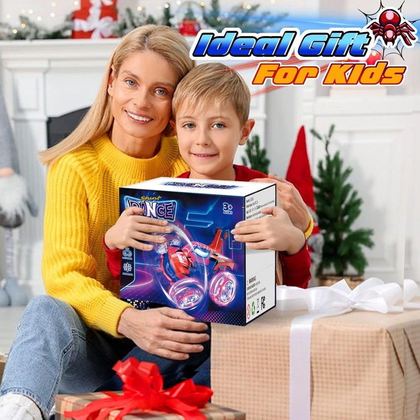 Kids Toys Spider RC Car for Boys 4 - 7 - Cool Spider Monster Remote Control Crawler Toy 360° Flip Fast Stunt & 4WD Light Up Wheel - Fun Boy Gift Idea for Birthday Chirstmas Stuff Age 3 4 5 6 7 8 - 7DAY'S