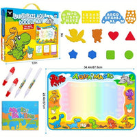 Kids Toys Water Doodle Mat Dinosaur Painting Coloring Pad for Toddlers 1 - 3 Toddler Arts and Crafts - 7DAY'S