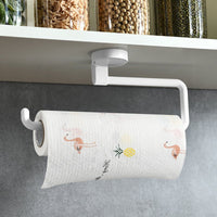 Kitchen Paper Towel Rack Wall - mounted Paper Rack Hanging Shelf Cling Film Bag Storage Rag Rack Roll Paper Rack Without Punching - 7DAY'S