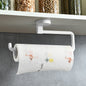 Kitchen Paper Towel Rack Wall - mounted Paper Rack Hanging Shelf Cling Film Bag Storage Rag Rack Roll Paper Rack Without Punching - 7DAY'S