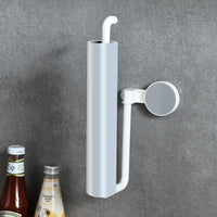 Kitchen Paper Towel Rack Wall - mounted Paper Rack Hanging Shelf Cling Film Bag Storage Rag Rack Roll Paper Rack Without Punching - 7DAY'S