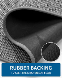 Kitchen Rugs and Mats Non Skid Washable, Absorbent Runner Rugs for Kitchen, Front of Sink, Kitchen Mats for Floor (Beige, 20"x47") - 7DAY'S
