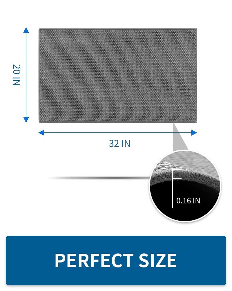 Kitchen Rugs and Mats Non Skid Washable, Absorbent Runner Rugs for Kitchen, Front of Sink, Kitchen Mats for Floor (Beige, 20"x47") - 7DAY'S
