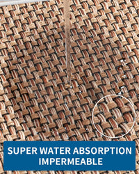 Kitchen Rugs and Mats Non Skid Washable, Absorbent Runner Rugs for Kitchen, Front of Sink, Kitchen Mats for Floor (Beige, 20"x47") - 7DAY'S