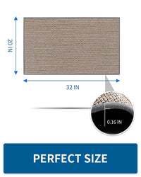 Kitchen Rugs and Mats Non Skid Washable, Absorbent Runner Rugs for Kitchen, Front of Sink, Kitchen Mats for Floor (Beige, 20"x47") - 7DAY'S