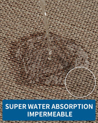 Kitchen Rugs and Mats Non Skid Washable, Absorbent Runner Rugs for Kitchen, Front of Sink, Kitchen Mats for Floor (Beige, 20"x47") - 7DAY'S
