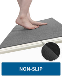 Kitchen Rugs and Mats Non Skid Washable, Absorbent Runner Rugs for Kitchen, Front of Sink, Kitchen Mats for Floor (Beige, 20"x47") - 7DAY'S