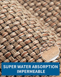 Kitchen Rugs and Mats Non Skid Washable, Absorbent Runner Rugs for Kitchen, Front of Sink, Kitchen Mats for Floor (Beige, 20"x47") - 7DAY'S