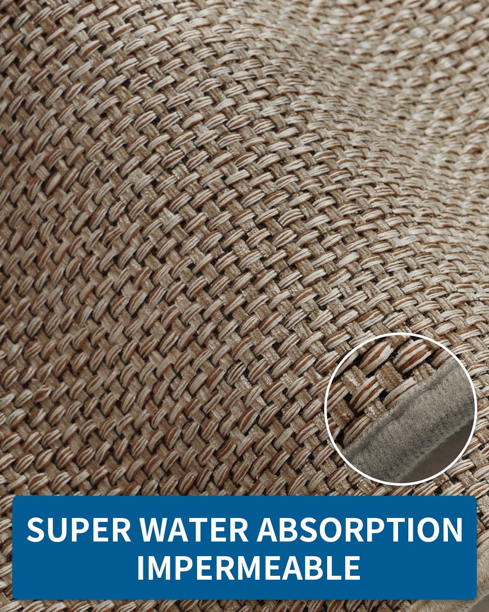Kitchen Rugs and Mats Non Skid Washable, Absorbent Runner Rugs for Kitchen, Front of Sink, Kitchen Mats for Floor (Beige, 20"x47") - 7DAY'S