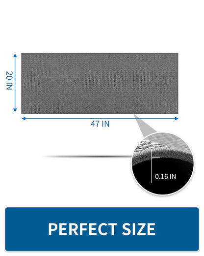 Kitchen Rugs and Mats Non Skid Washable, Absorbent Runner Rugs for Kitchen, Front of Sink, Kitchen Mats for Floor (Beige, 20"x47") - 7DAY'S