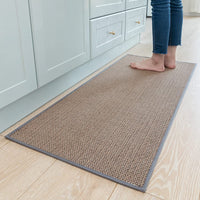 Kitchen Rugs and Mats Non Skid Washable, Absorbent Runner Rugs for Kitchen, Front of Sink, Kitchen Mats for Floor (Beige, 20"x47") - 7DAY'S