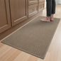 Kitchen Rugs and Mats Non Skid Washable, Absorbent Runner Rugs for Kitchen, Front of Sink, Kitchen Mats for Floor (Beige, 20"x47") - 7DAY'S