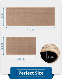 Kitchen Rugs and Mats Non Skid Washable, Absorbent Runner Rugs for Kitchen, Front of Sink, Kitchen Mats for Floor (Beige, 20"x47") - 7DAY'S