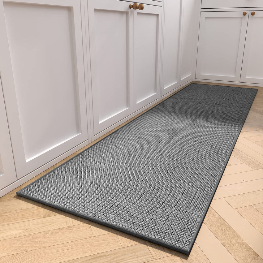 Kitchen Rugs and Mats Non Skid Washable, Absorbent Runner Rugs for Kitchen, Front of Sink, Kitchen Mats for Floor (Beige, 20"x47") - 7DAY'S