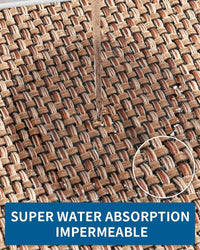 Kitchen Rugs and Mats Non Skid Washable, Absorbent Runner Rugs for Kitchen, Front of Sink, Kitchen Mats for Floor (Beige, 20"x47") - 7DAY'S