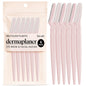 Kitsch Dermaplane Razor for Women Face - Face Razors for Women and Men - Eyebrow Trimmer, Shaver, Recycled Plastic Dermaplaning and Skin Care Tool - Terracotta, 12 pcs - 7DAY'S