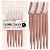 Kitsch Dermaplane Razor for Women Face - Face Razors for Women and Men - Eyebrow Trimmer, Shaver, Recycled Plastic Dermaplaning and Skin Care Tool - Terracotta, 12 pcs - 7DAY'S