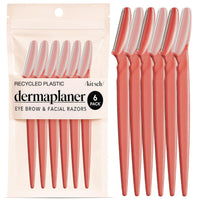 Kitsch Dermaplane Razor for Women Face - Face Razors for Women and Men - Eyebrow Trimmer, Shaver, Recycled Plastic Dermaplaning and Skin Care Tool - Terracotta, 12 pcs - 7DAY'S