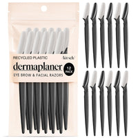 Kitsch Dermaplane Razor for Women Face - Face Razors for Women and Men - Eyebrow Trimmer, Shaver, Recycled Plastic Dermaplaning and Skin Care Tool - Terracotta, 12 pcs - 7DAY'S