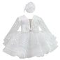 KLFFLGID Baby Girl Pageant Dress Sequins Embroidered Lace Toddler Flower Wedding Birthday Party Gown Dresses - 7DAY'S