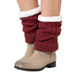 Knitted Thickened Woolen Knee Warmers,Womens Short Boots Socks Crochet Knitted Boot Cuffs Leg Warmers Socks - 7DAY'S
