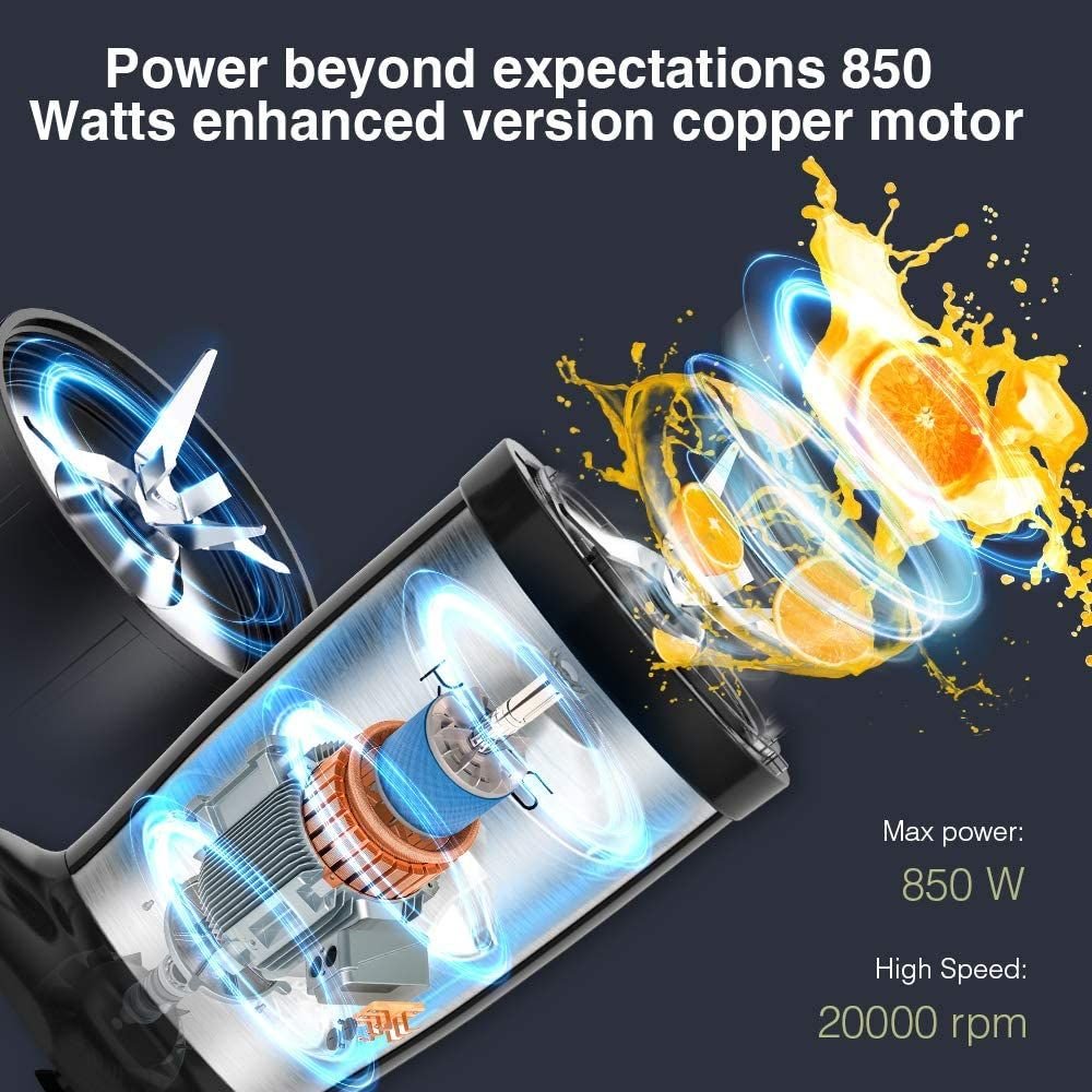 KOIOS 850W Personal Blender for Shakes and Smoothies - 7DAY'S